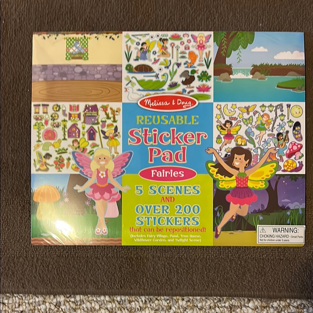Melissa & Doug Reusable Sticker Pad - Fairies